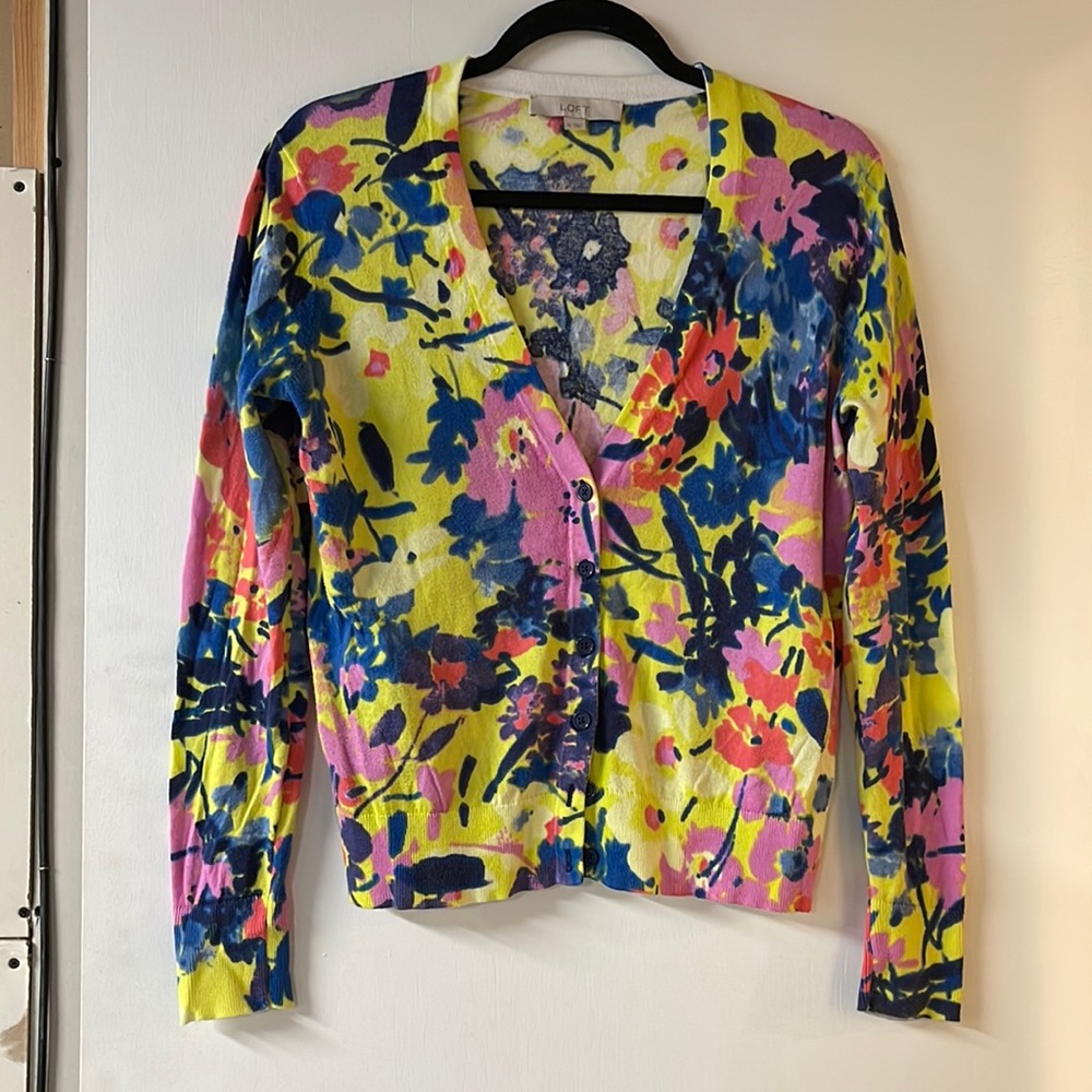 Loft Floral Cardigan